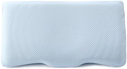 Mkicesky Anti Roll Baby Toddler Pillow for Sleeping in Crib - Breathable Memory Foam Head and Neck Support Pillow with Hypoallergenic Machine Washable Cover
