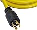 Conntek 20591 Extra-Heavy Duty L14-20 Generator Cord, 25 - Feet, Yellow