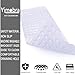 Yimobra Shower Mat Bathtub Mat Non Slip 40 x 16, Bath Mat for Tub Floor with Big Suction Cups and Drain Holes, Machine Washable Shower Mats for Inside Shower, Phthalate Latex Free, Clear Blue