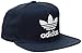 adidas Originals Men's Trefoil Chain Flatbrim Snapback Cap, Collegiate Navy, One Size