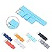 RANDON Quick Release Silicone Watch Bands Soft Rubber Watch Strap for Smart Watch,Pack of 2 (White/Sky Blue, 22)