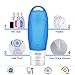 Mylivell Travel Bottles Set,Leakproof Silicone,TSA-Approved Portable Travel Size Accessories, Squeezable and Refillable Bottle Containers Shampoo, Conditioner, Lotion, Toiletries 4 Pack 3 oz