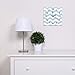 Trend Lab Chevron Wall Clock, Blue Sky