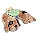 Critter Piller Kid's Travel Buddy and Comfort Pillow, Brown Dog
