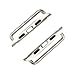 Stainless Steel Adapter, HUANLONG Iwatch Band Adapter Connection Watch Strap Connector for Apple Watch Iwatch (42mm Silver) …