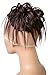 CAISHA XXL Hairpiece Scrunchie Updo Voluminous Slightly Wavy Messy Bun Dark Brown G7F