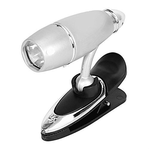 Ruon Deals Bullet Shaped Adjustable Clip LED Flash Light (Silver)