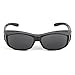 Over Glasses Sunglasses - Fitover Sunglasses with 100% UV Protection - By Pointed Designs (Black)