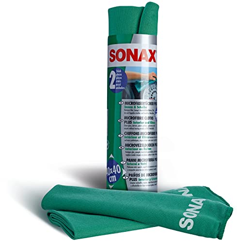SONAX Microfibre Cloths Plus Inner + Disc (Pack of 2)