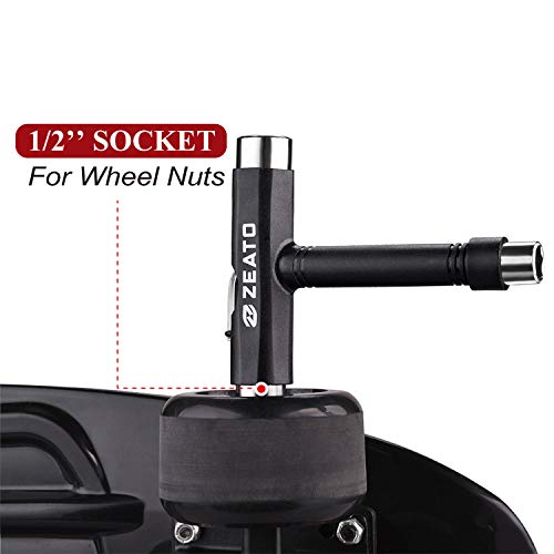 Zeato AllinOne Skate Tools MultiFunction Portable Skateboard T Tool