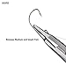 Booms Fishing H01 Small Fishing Pliers Scissors Braid Cutters Lightweight Stainless Steel Fishing Tools Split Ring Pliers Hook Remover - Black