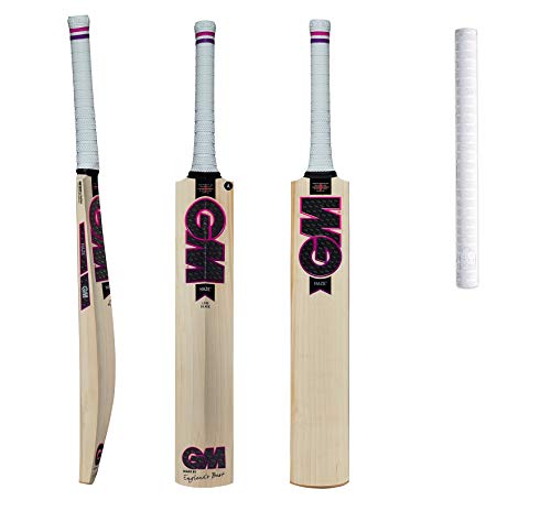 Gunn & Moore GM Haze Premium English Willow Cricket Bat - 2019 Edition (Haze 606) Includes Extra GM bat Grip