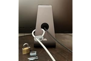 iMac Security Lock Cable Kit with 4-Digit Combination Padlock and Extra Strong Mounting Bracket