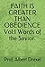 FAITH IS GREATER THAN OBEDIENCE Vol:1 Words of the Savior. 1976756820 Book Cover