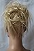 CAISHA XXL Hairpiece Scrunchie Updo Voluminous Slightly Wavy Messy Bun Light Blonde G26F