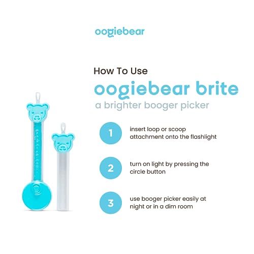 oogiebear Brite Baby Nose Cleaner and Ear Wax Removal Tool. Baby Gadget with Nighttime LED