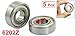 uxcell s13061500am1098 6202Z Metal Shielded 15mm x 35mm x 11mm Deep Groove Ball Bearing 5 Pcs (Pack of 5)
