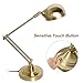 Desk Lamp - 7W Desktop Light, 350° Swing Arm Light, LED Energy-Saving, Eye-caring Reading Table Light, Antique Brass Desk Lamp, Touch Control, Dimmable Gold Desk Lamp for Studying, Working, Reading