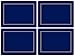 Pimpernel Classic Midnight Blue Placemats - Set of 4, Heat & Stain Resistant Dining Table Mats with Cork Backing - Elegant Blue Place Settings for Tabletop Protection - 15.7