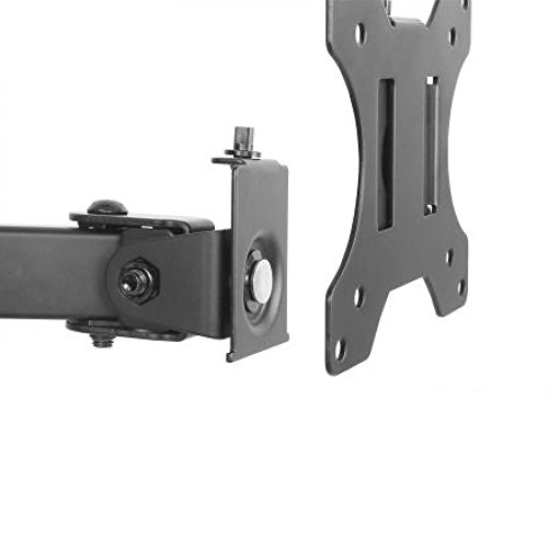 ELG, T1224N, Suporte Ergonômico Articulado de Mesa para 2 Monitores de 17'' a 32'' com Peso Máximo de 8kg em Cada Braço, Produto Ergonômico, Preto