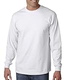 Gildan Ultra Cotton 6 Oz. Long-Sleeve T-Shirt (G240)- White,Small