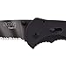 SOG Specialty Knives & Tools FSA5-CP Flash II Knife with Partially Serrated Folding 3.5-Inch Steel Drop Point Blade and GRN Handle, Tigerstripe Finish