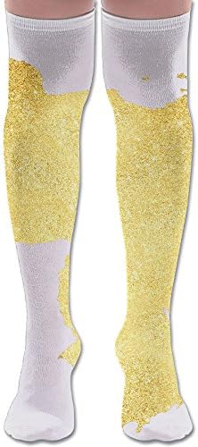 Venezuela Map Gold No More Dictator Women Fashion Crew Long Socks