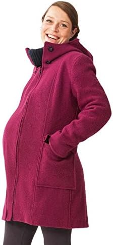 Mamalila Schwangerschaftseinsatz Fur Kapuzenmantel Kms Anthrazit Beere Se Kms Farbe Beere Grosse Xl Amazon De Bekleidung