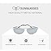 WELMADE CHEX Premium Full Mirrored Aviator Sunglasses UV400 … (silver)