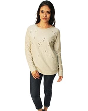 Women's Floral Cutout Pullover Sweater