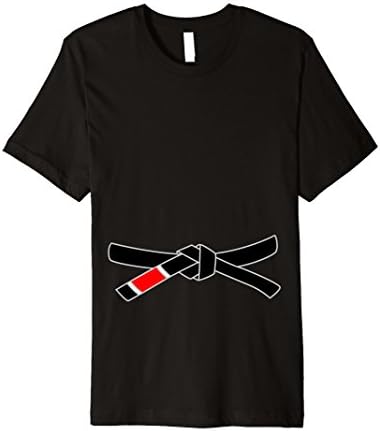 Mens BJJ Black Belt T-Shirt Brazilian Jiu Jitsu Shirt Large Black