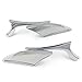 Astra Depot Motorcycle Chrome Spear Blade Mini Side Mirrors for Harley Davidson Sportster Dyna Softail