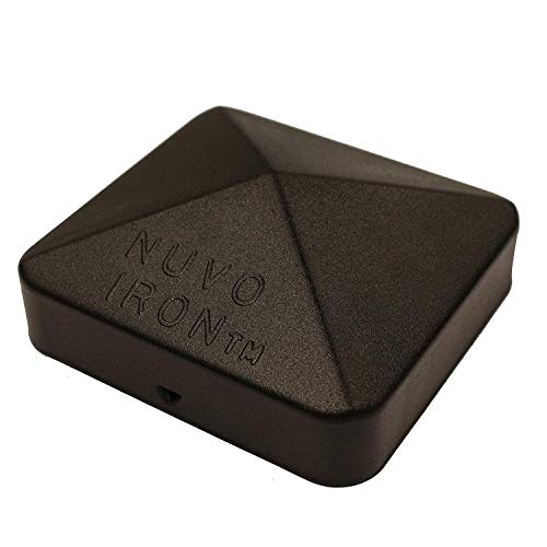 Nuvo Iron Eazy Cap 35" X 35" (For Posts With Rounded Corners) Black