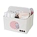 Baby Diaper Organizer, ANG Waterproof Foldable Baby Storage Basket,Nursery Organizer Caddy with Handle for Changing Table Diaper,Baby Shower Gift Baskets for Girls Boys (Sheep)