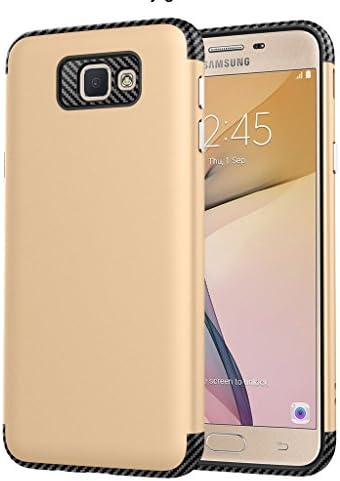 Galaxy J5 Prime Case, ARRYNN Slim Fit[Lightweight]Anti-Scratch Shockproof Dual layer Protective Bumper Case for Samsung Galaxy J5 Prime/On5 2016/G570(Gold)