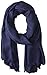 Calvin Klein Women's Logo Pashmina Scarf, Navy, One Size