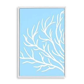 Framed Canvas Wall Art for Living Room, Bedroom Coral Theme Canvas Prints for Home Decoration Ready to Hang - 16x24 inches