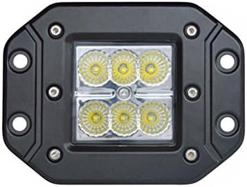 4.8 Inch Led Fog Light Bar 18W Outdoor Led Light Bar 6500K Flush Mount Led 1530LM Night Driving Lights Off Road Lights Spot Light Bar for4X4 Cabin Boat Ship SUV ATV Deck Mining,1PC(18monthes Warranty)