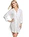 Avidlove Womens Boyfriend Sleep Shirt Luxury Sleepwear Long Sleeve Button-Front Nightshirts