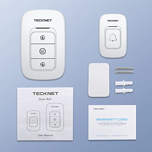 Wireless Doorbell, Plug and Play IP65 Waterproof Door Chime Kit
