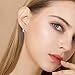 Rolove Charming Women's 925 Sterling Silver Circle Ear Plain Smooth Hoop Huggies Earrings Ear Stud, Mother's Day Gift