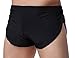 Banana Bucket Men's Split Side Sexy Breathable Boxer Underwear Black
