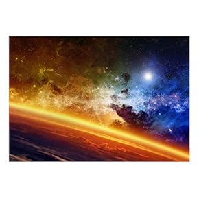 Bright Atmosphere and Colorful View of Galaxy Wall Mural