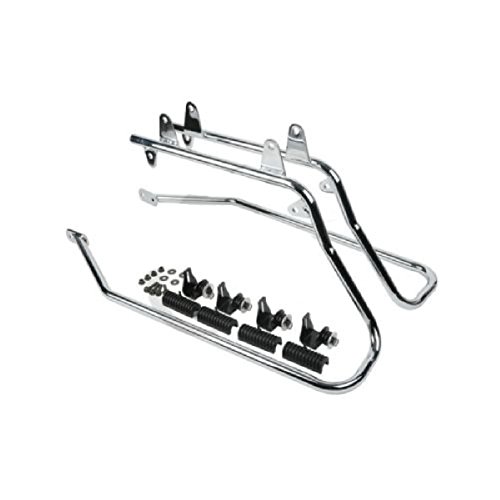Chrome Saddlebag Saddle bag Conversion Bracket For Harley Heritage Softail 84-13