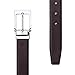 Tonly Monders Reversible Men's Leather Belt, Black/Brown, 1.25 Inch Wide, 44 45 46 47 Waist Big And Tall