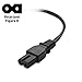 Cable Matters 2-Pack 2 Prong Vizio TV Power Cord Replacement - 3ft, NEMA 1-15P to IEC C7, Polarized AC Power Cord for PS2, TV, and More