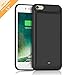 Battery Case 7200mAh for iPhone 6S Plus 6 Plus HETP Portable External Power Battery Rechargeable Charging Case for iPhone 6+,6S+ (5.5 Inch)- Black