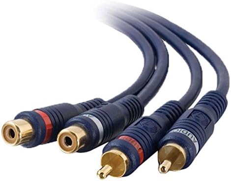 C2G 13042 Velocity RCA Stereo Audio Extension Cable, Blue (25 Feet, 7.62 Meters)