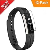 Fitbit Alta Screen Protector (12 Packs), CAVN Premium Film Nano Soft Explosion-proof Screen Protector for Fitbit Alta with Lifetime Replacement Warranty