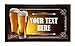 Bar Runner Your Text Here Lager Pint Drip Spill Mat Personalized Bar Gifts